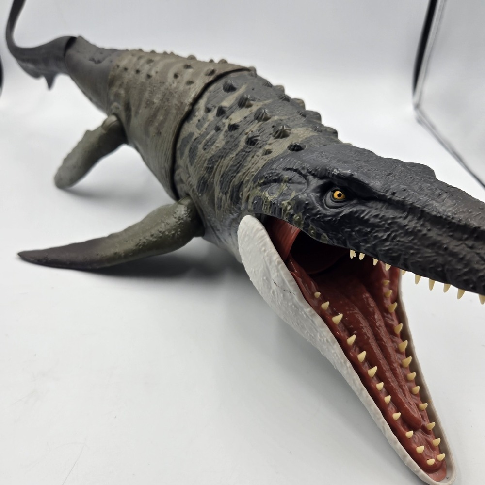 Mattel Jurassic World Rebirth Bite N Blast Mosasaurus Large Dino Action Figure